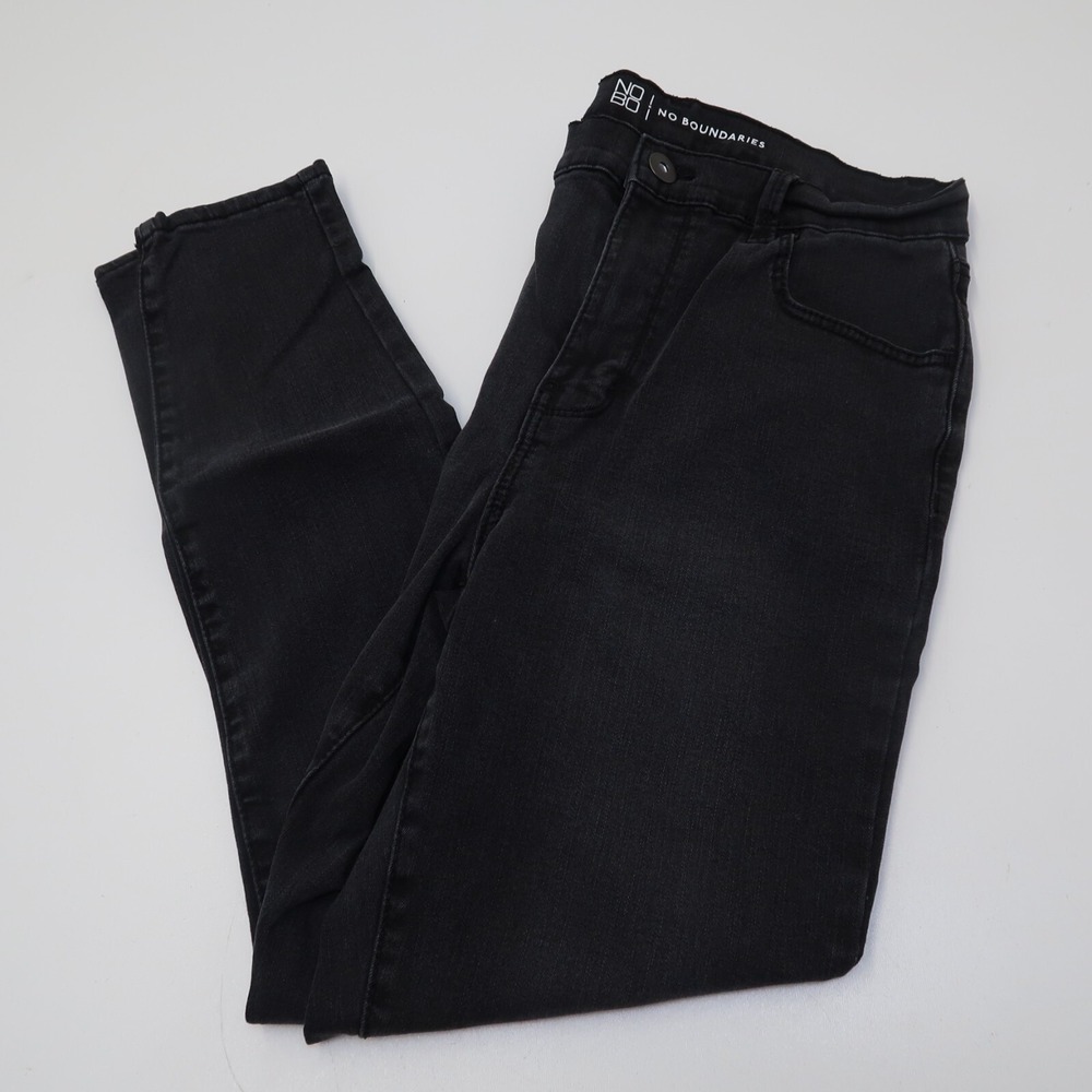 NOBO‎ No Boundaries Women Skinny Faded Black Stretch Denim Jeans Size 11